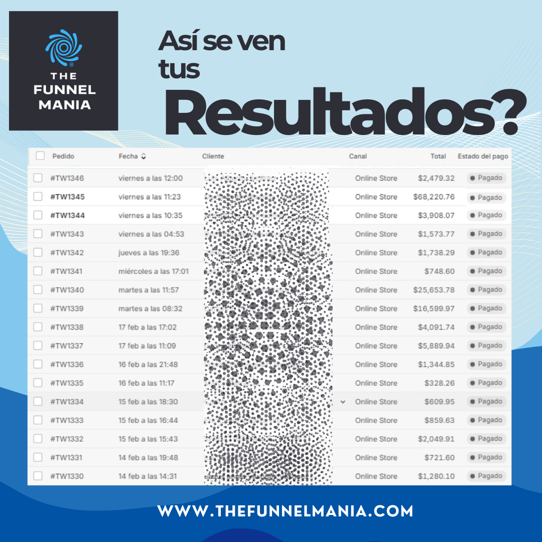 Imagen 1 de resultado de ventas con la metodología eCommerce Growthmania de The Funnelmania