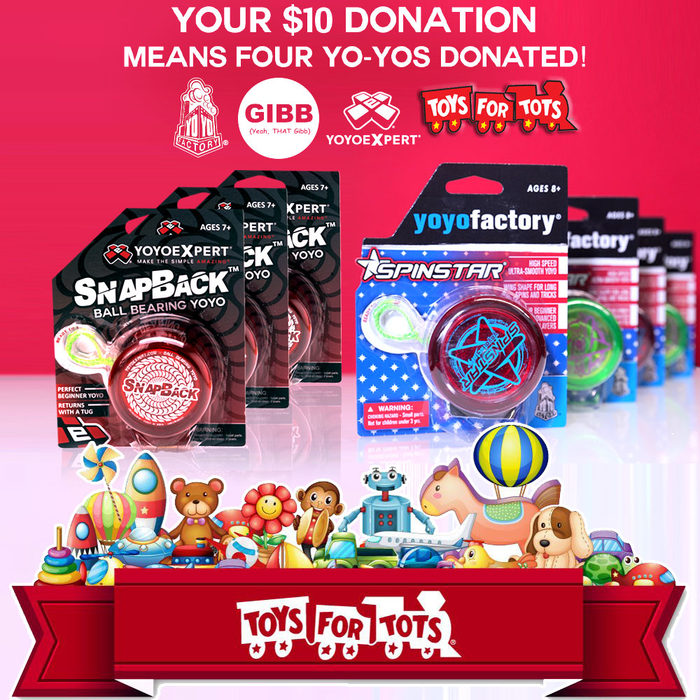 Toys for Tots Drive 2025 at YoYoExpert