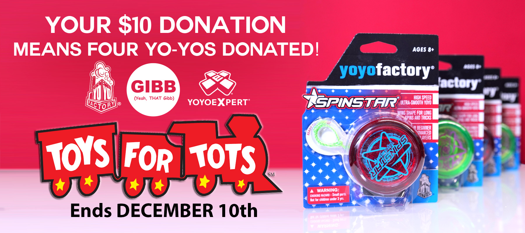 Toys for Tots Drive 2023 at YoYoExpert