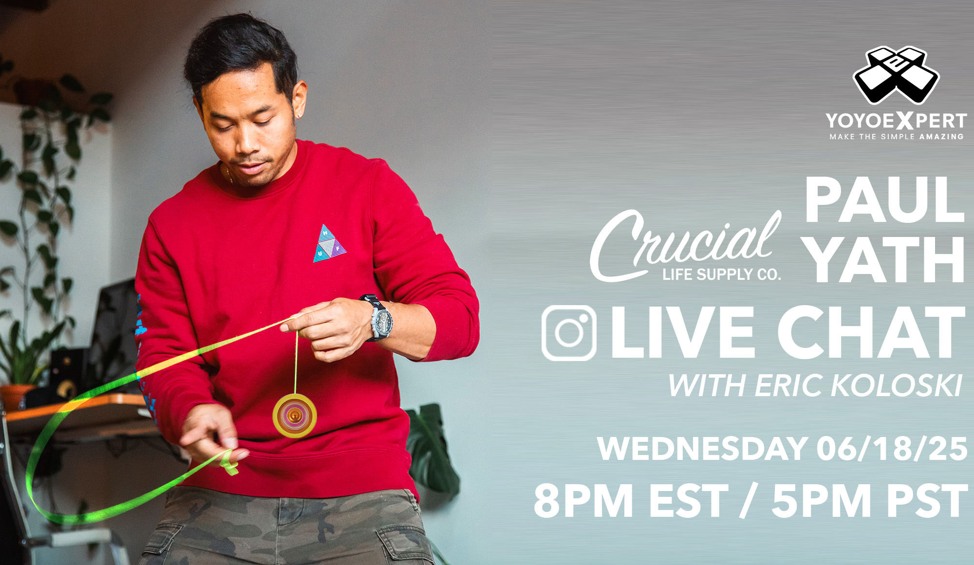 LIVE CHAT W/ PAUL YATH!