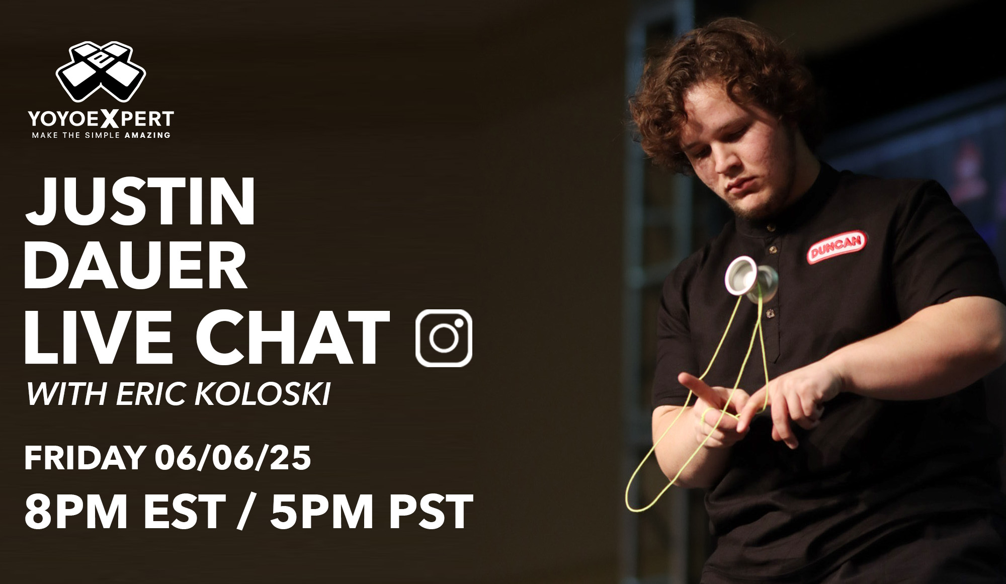Justin Dauer LIVE CHAT!