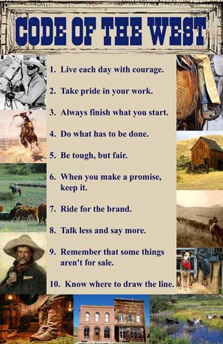 Code of the West 11x17 Poster