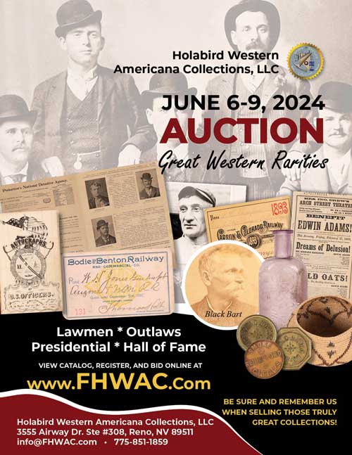 Holabird Western Americana Collections Great Western Rarities Auction