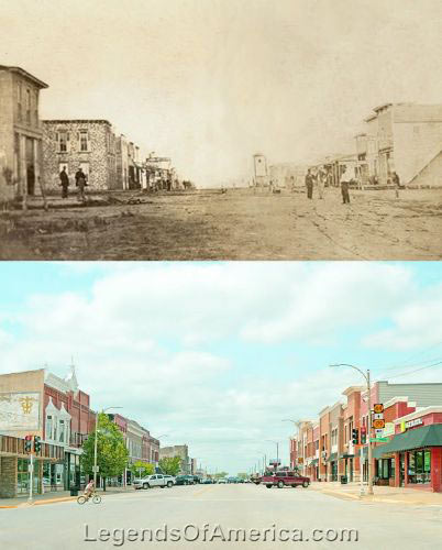 Anthony Kansas in 1879 & Today