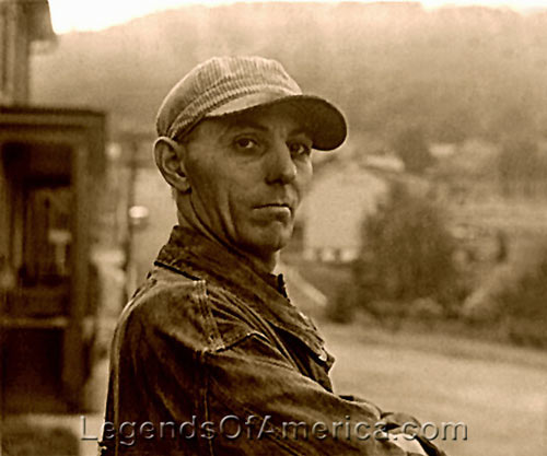 Central Pacific Railroad engineer, by Jack Delano, 1940