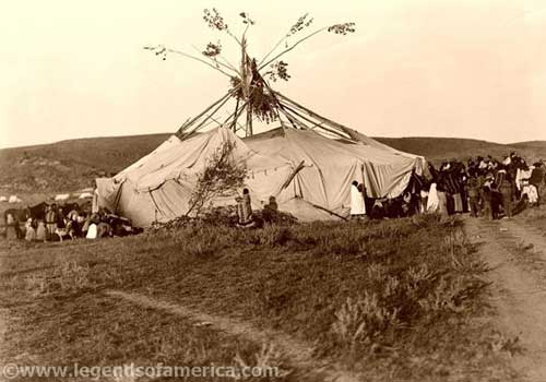 Cheyenne Sundance Preparation by Edward S. Curtis