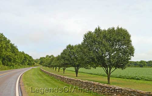 Flint Hills Scenic Byway near Matfield Green, Kansas