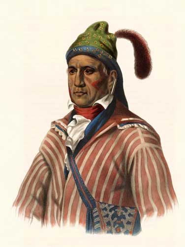 Creek Chief Menawa by Thomas L. McKenney