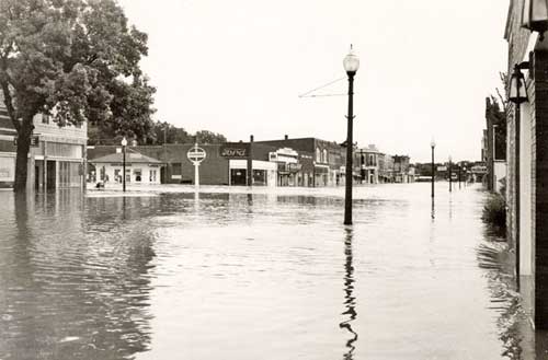 Council Grove, Kansas, during the flood of 1951.