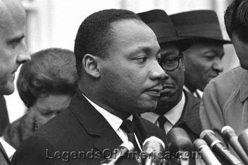 Martin Luther King, Jr at the White House by Warren K. Leffler, 1963.