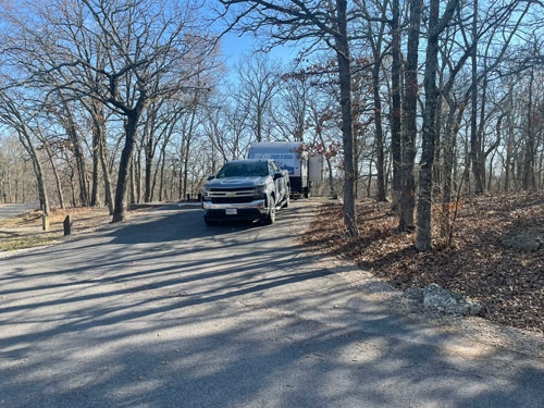 Our Campsite at the Chickasaw National Recreation Area