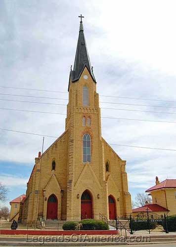 St. Joseph’s Church in Leibenthal, Kansas by Kathy Weiser-Alexander.