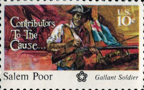 Salem Poor commemorative stamp, 1975.