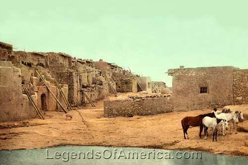 Acoma Pueblo, New Mexico by Detroit Publishing, about 1900.