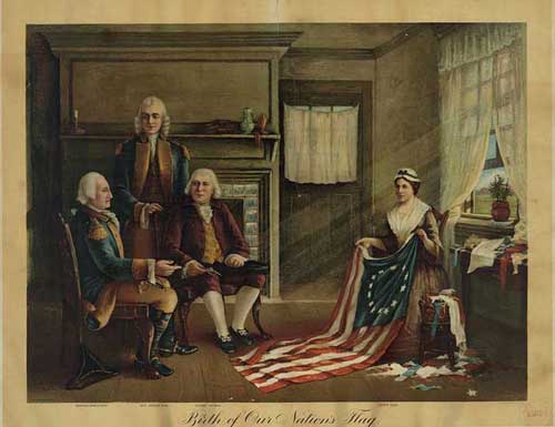 Birth of Our Nation’s Flag by Charles Weisgerber, 1893