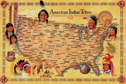 Native American Tribes Poster