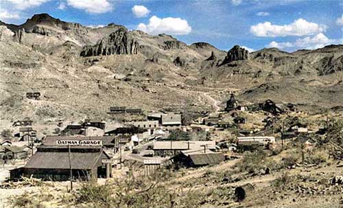 1934 Oatman, Arizona. Touch of color by LOA.