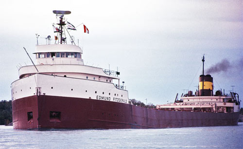 The SS Edmond Fitzgerald, courtesy Wikipedia.