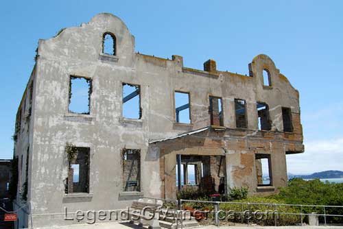 Ruins of the Wardens House, Alcatraz Island, California