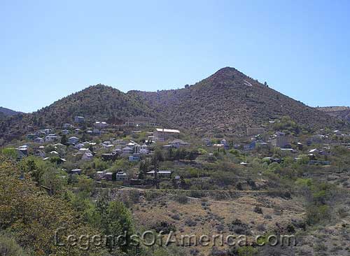 View of Jerome, Arizona atop Cleopatra Hill by Kathy Alexander.
