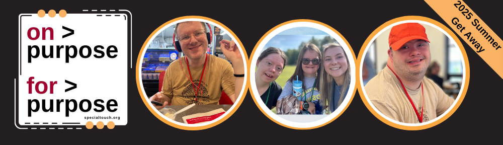 theme graphic on purpose for purpose with pictures of people and smiling faces