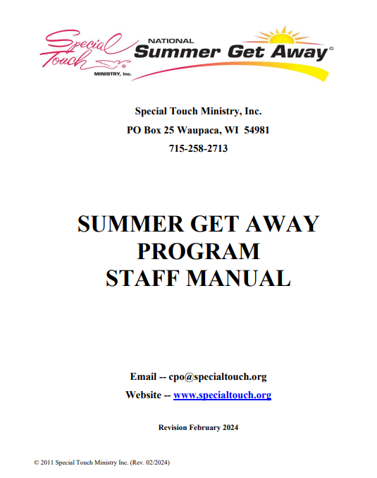 Summer Get Away Program Staff Manual