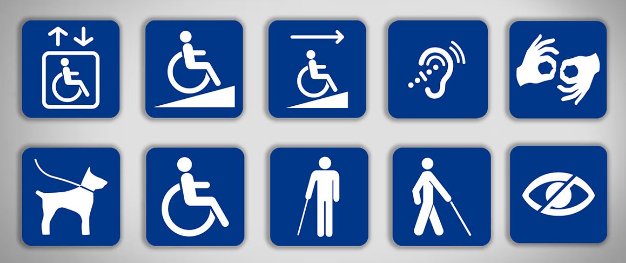 Various icons for different disabilities 