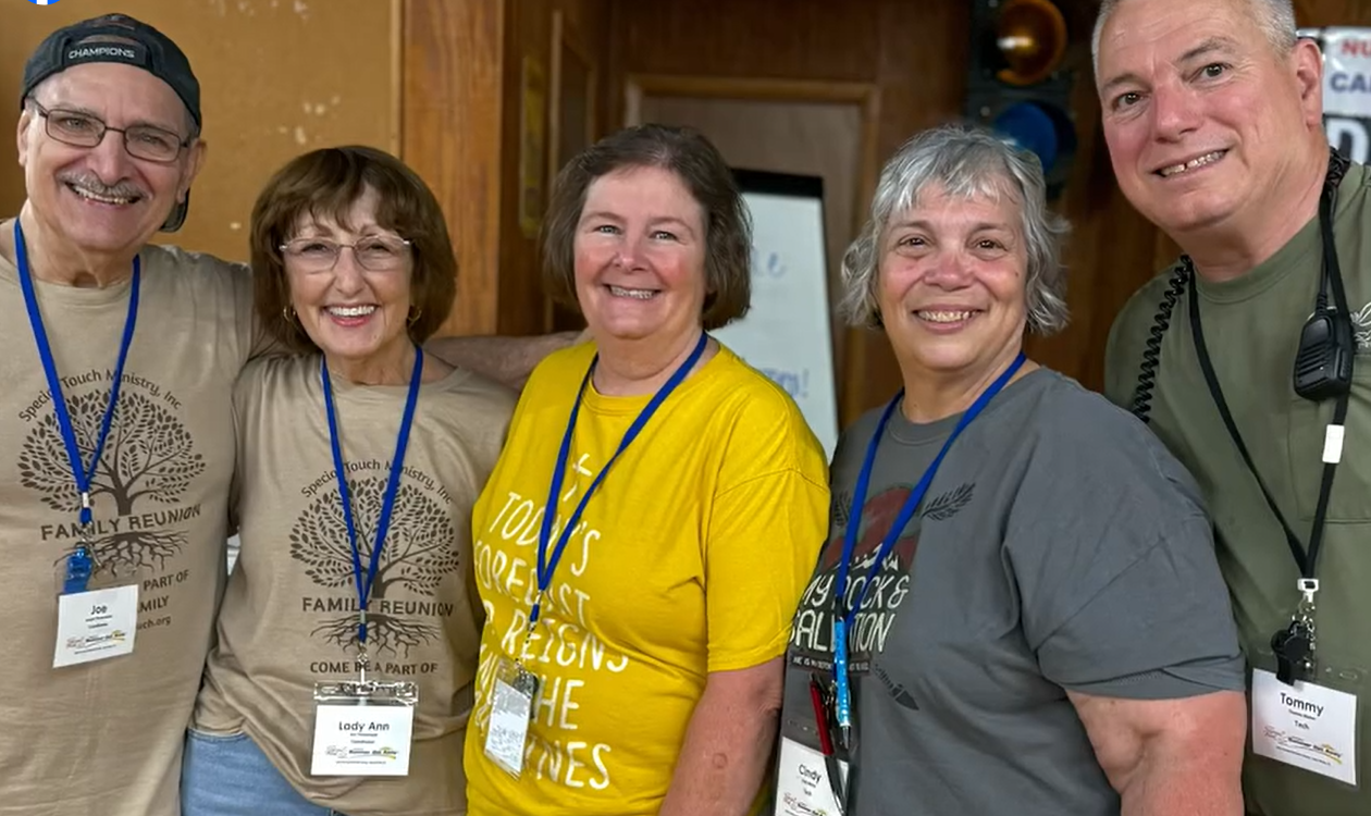 Charlene Phipps with STM Missionaries, Joe & Ann Trementozzi and MA's Tom & Cindy Maher