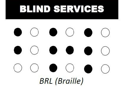 Blind Services and BRL in braille dots