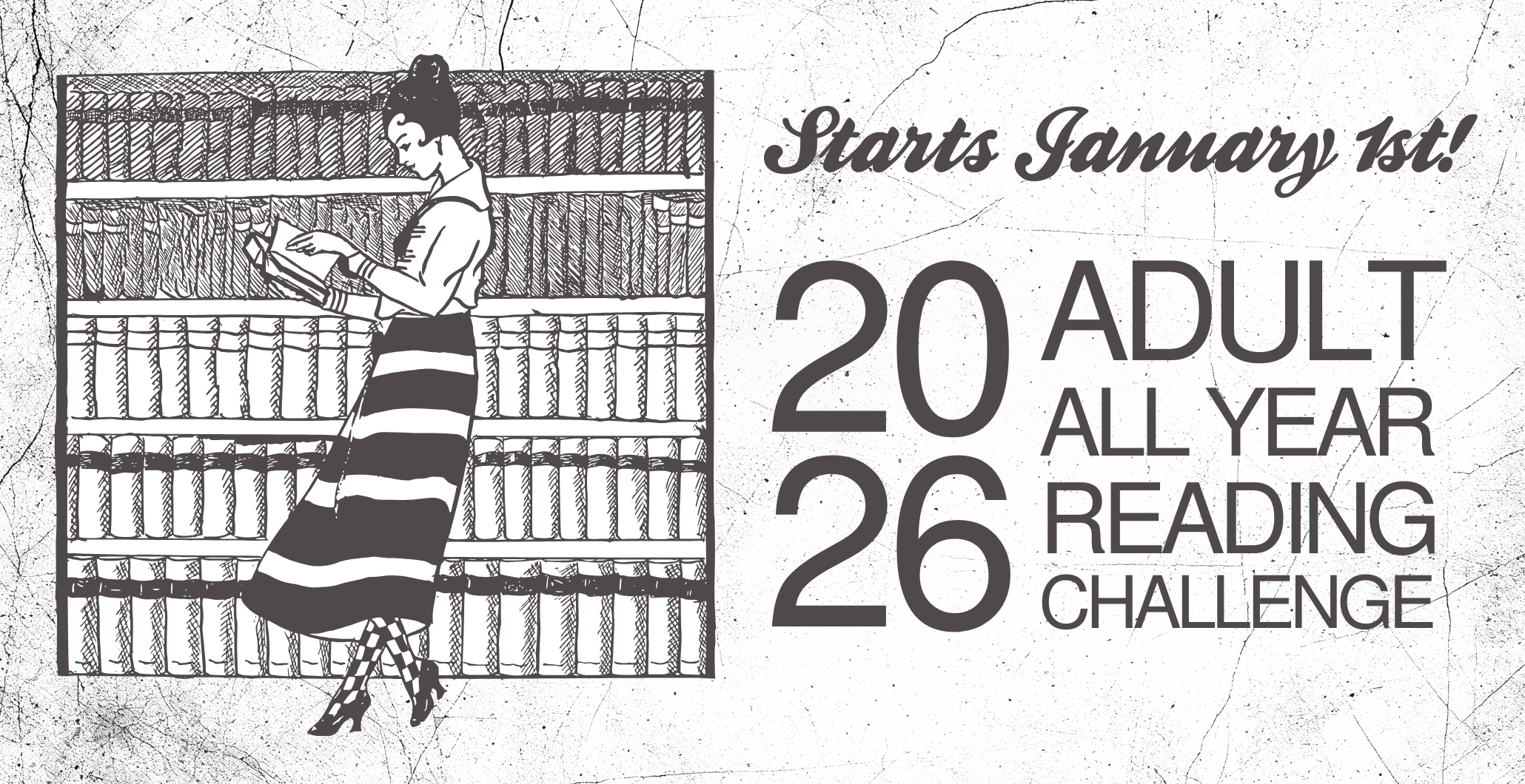 2026 All Year Adult Reading Challenge Starts January 1st!