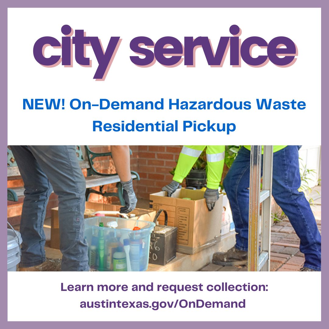 NEW! On-Demand Hazardous Waste Residential Pickup