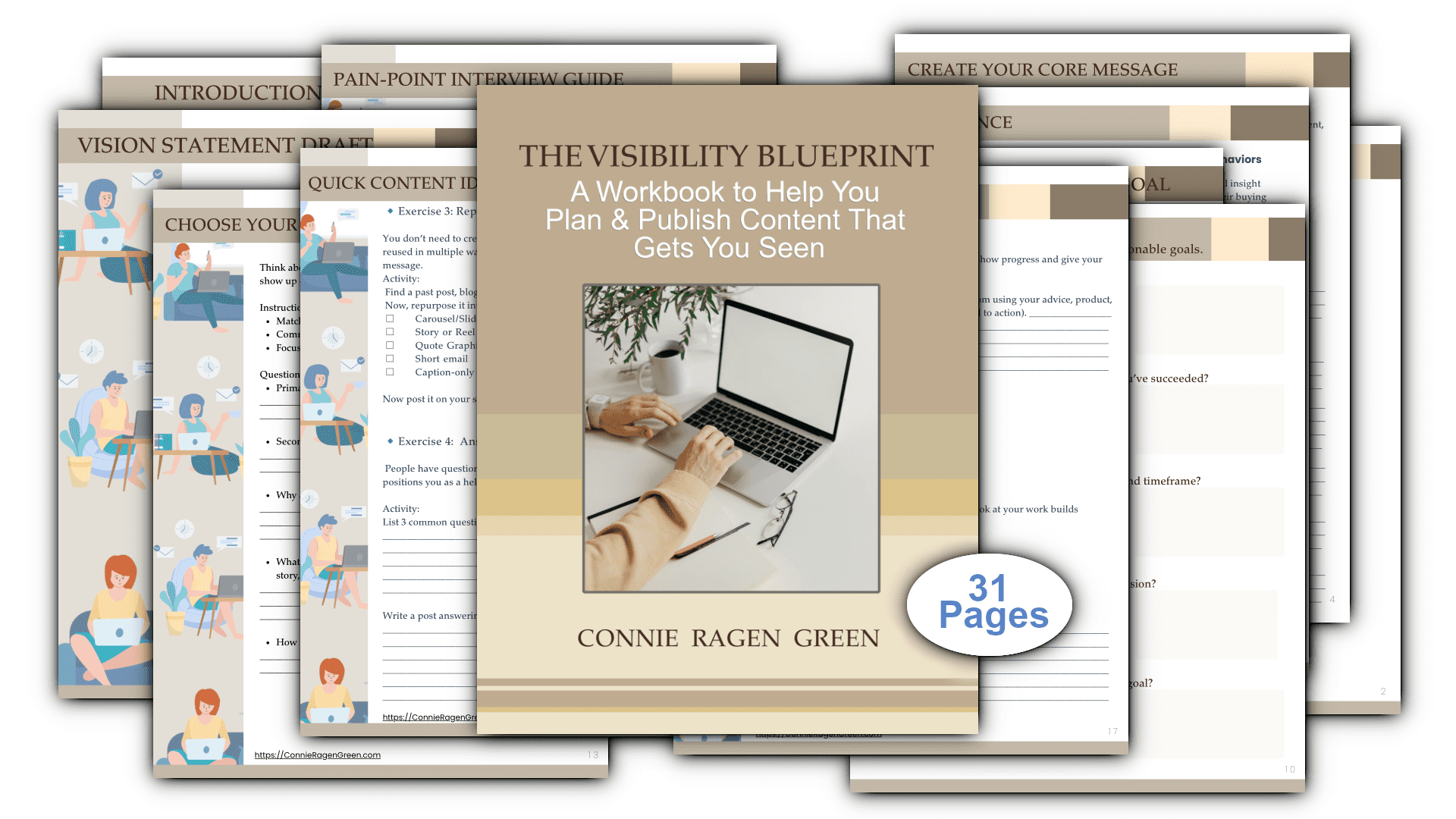 Mock up of the visibility blueprint by connie ragen geen