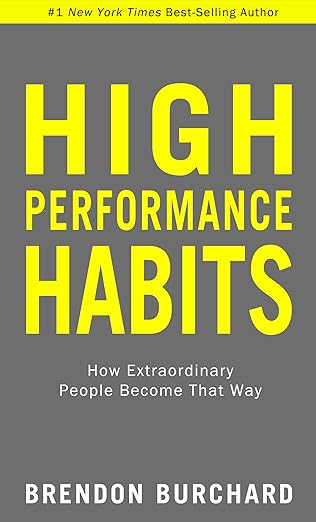 Book cover of Brendon Burchard High Performance Habits