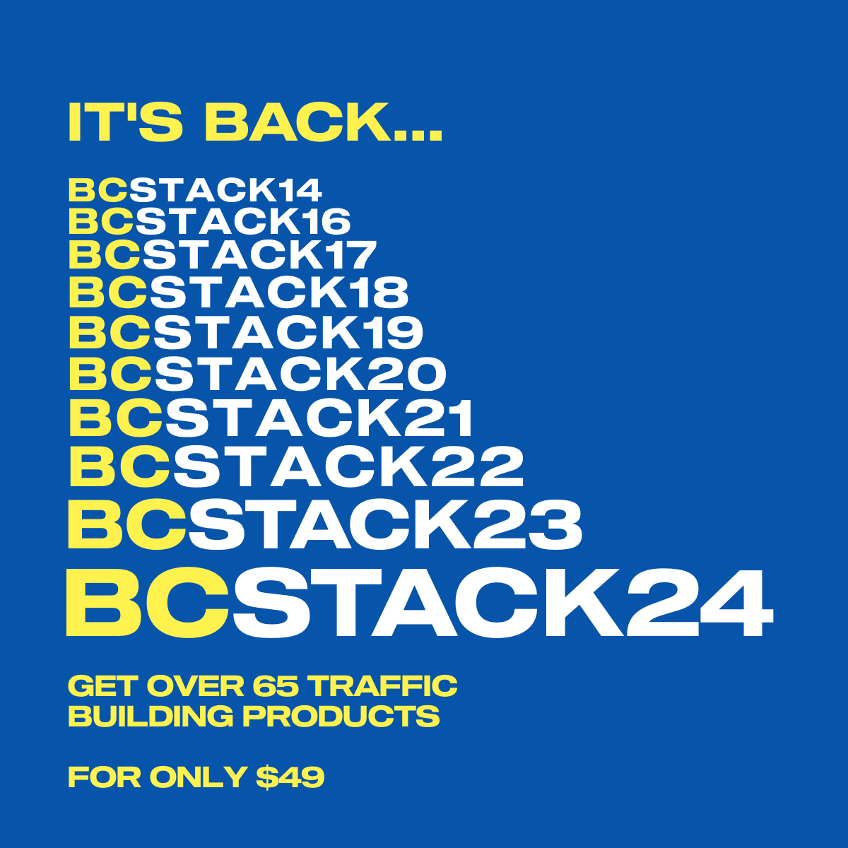 BC Stack 2024 Traffic Building Products
