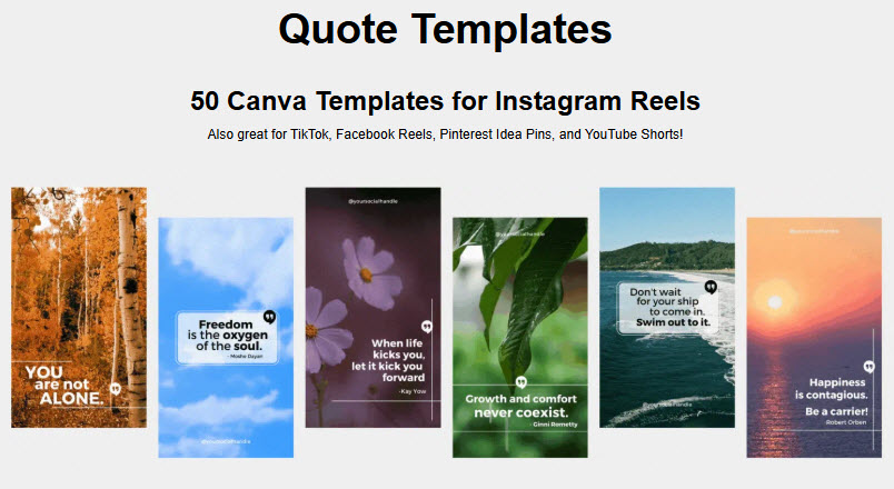 Canva Templates for Engaging Videos with Inspiring Messages
