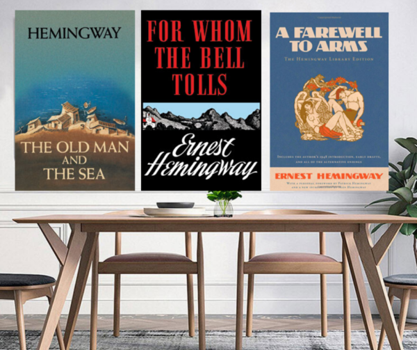 Canvas and Posters Art Print Vintage Book covers