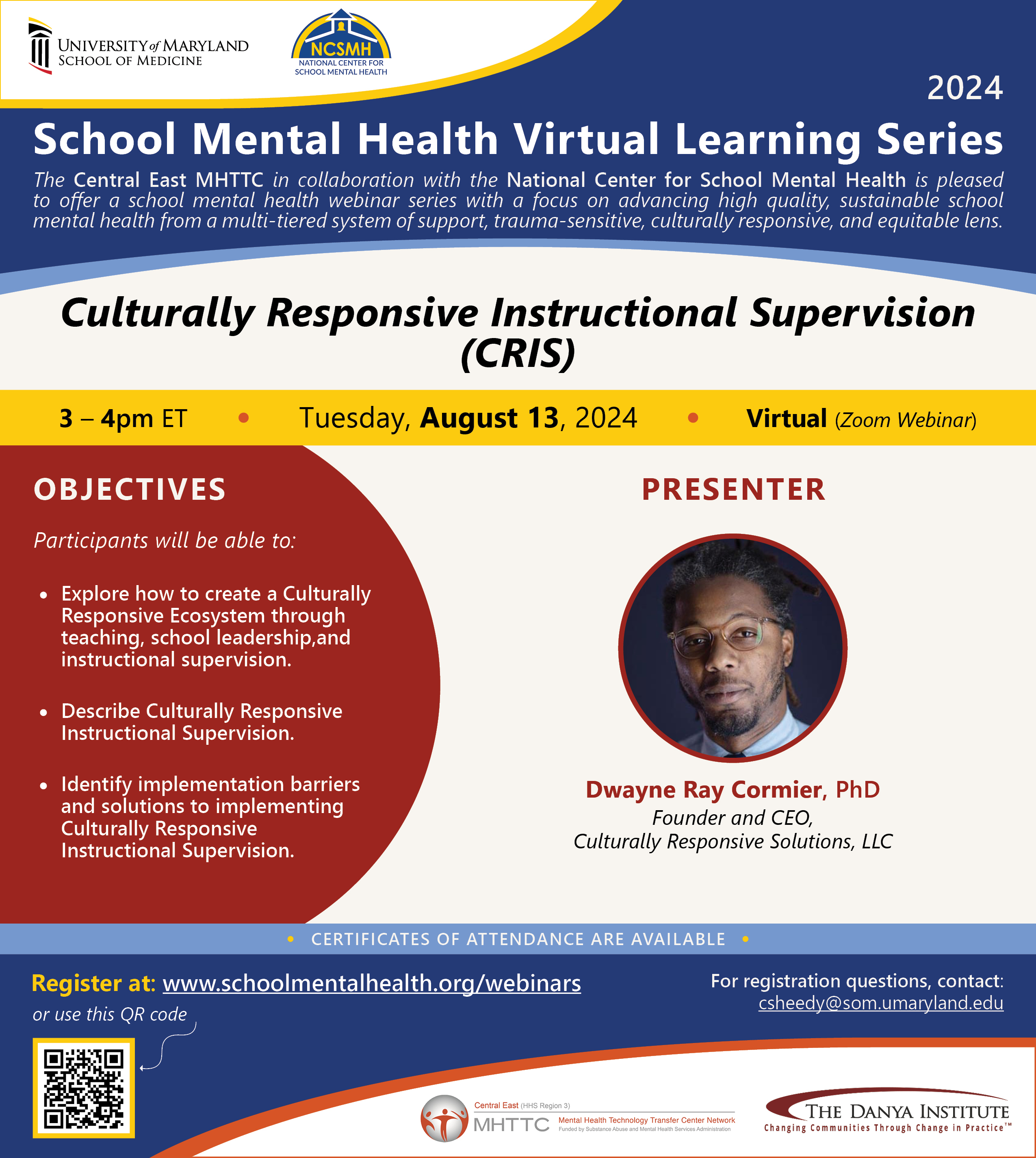 School Mental Health Virtual Learning Series: Strategies for Discussing Race, Racial Discrimination, and Racial Trauma with Youth. Presenters: Nicole L Cammack, PhD, Dana L Cunningham, PhD, Jessica S Henry, PhD.