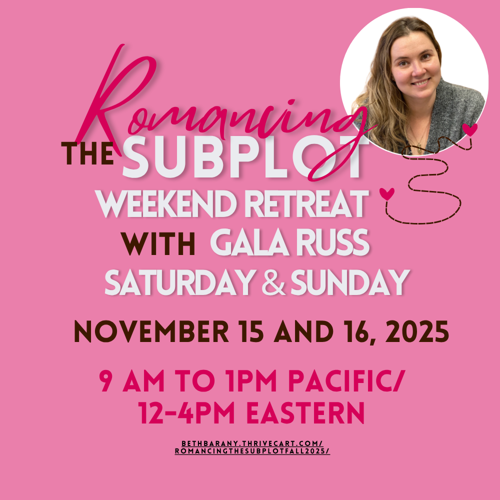 Romancing the Subplot with Gala Russ, Nov. 15-16, 2025