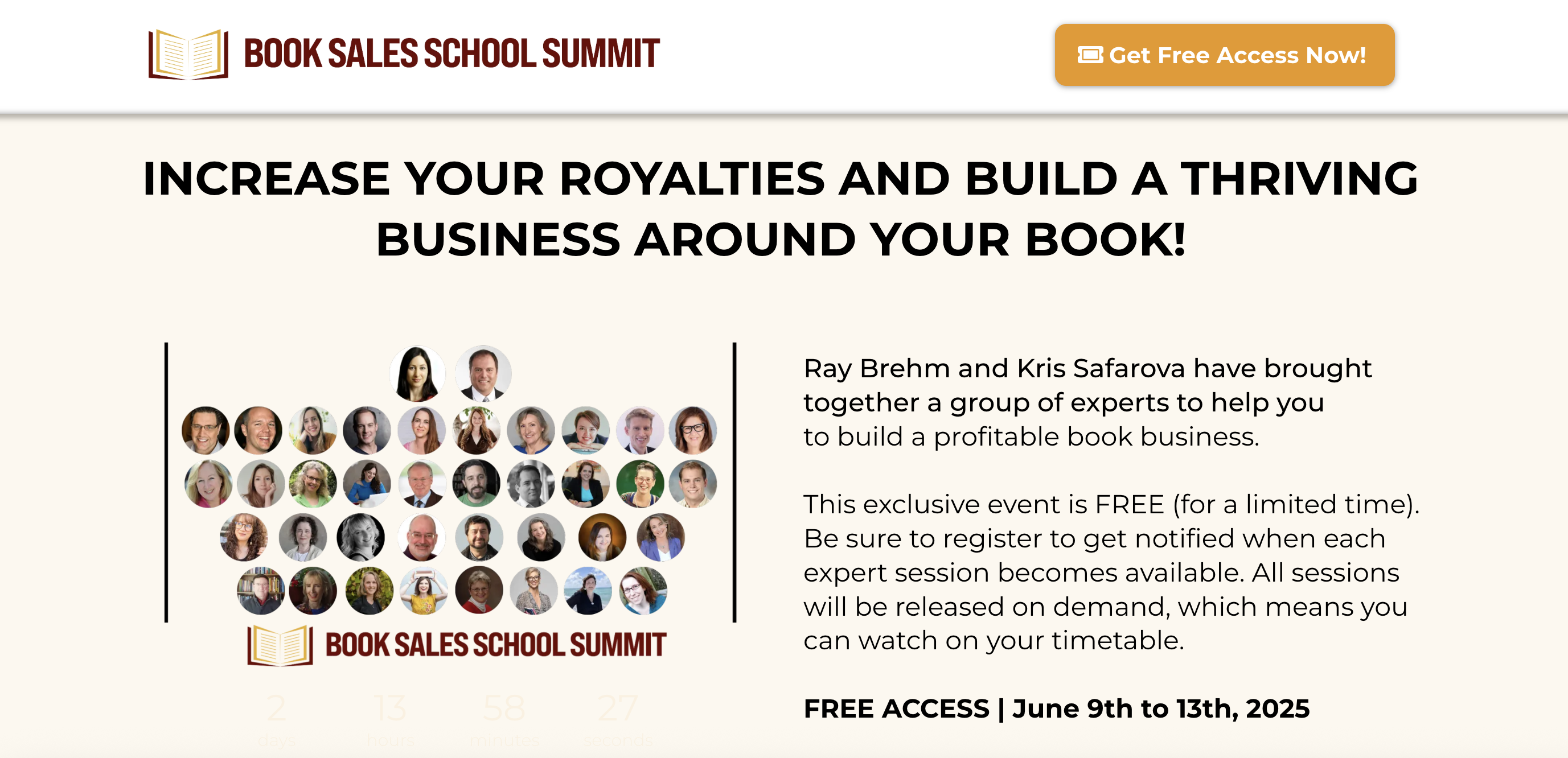 The Book Sales School Summit is happening now! Experts are sharing strategies on AI, self-publishing, email marketing, and more.