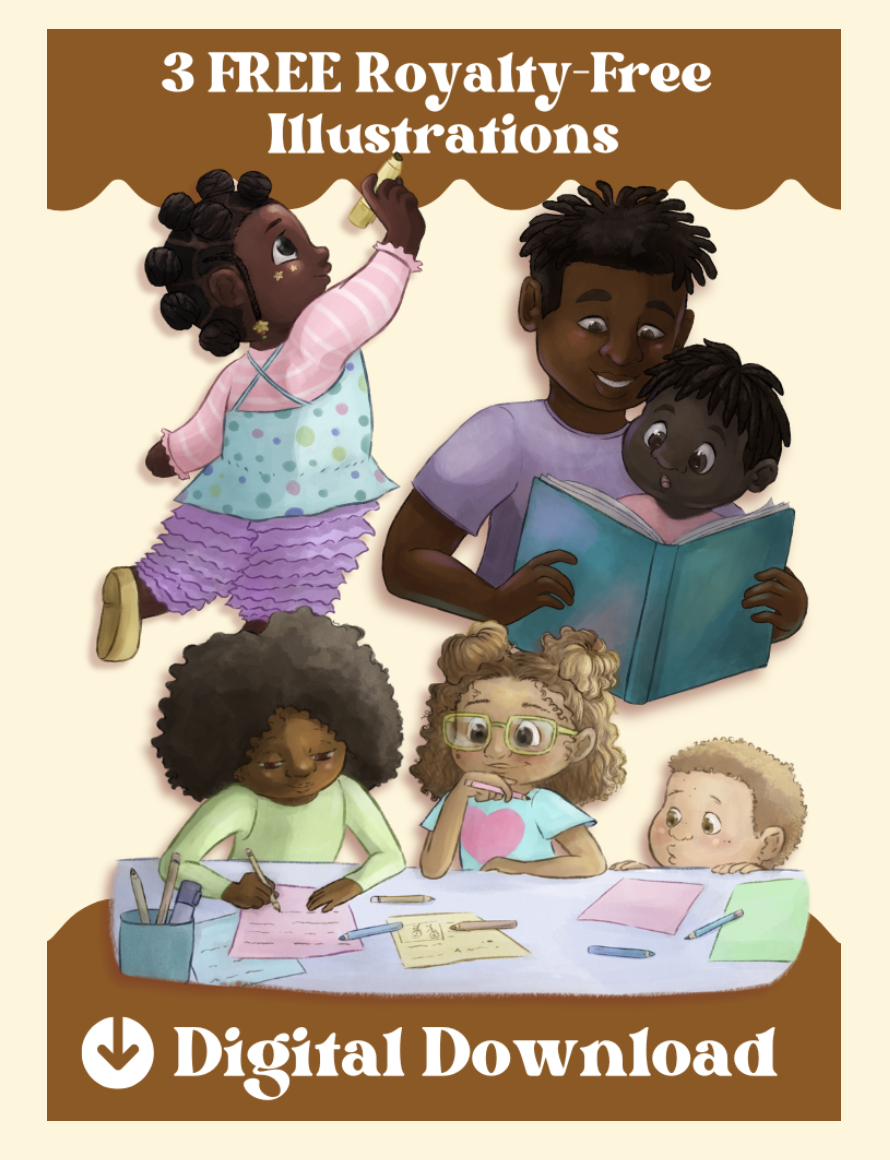 Get 3 your FREE vibrant illustrations directly in your inbox. By Melquea!