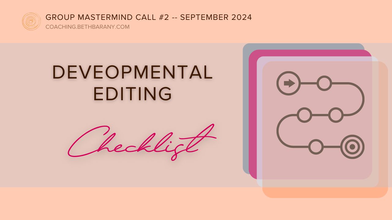 developmental editing checklist