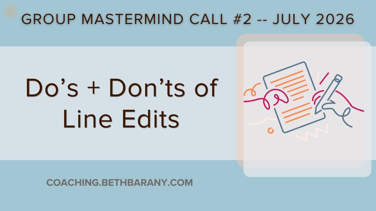 Do's and Don'ts of Line Edits