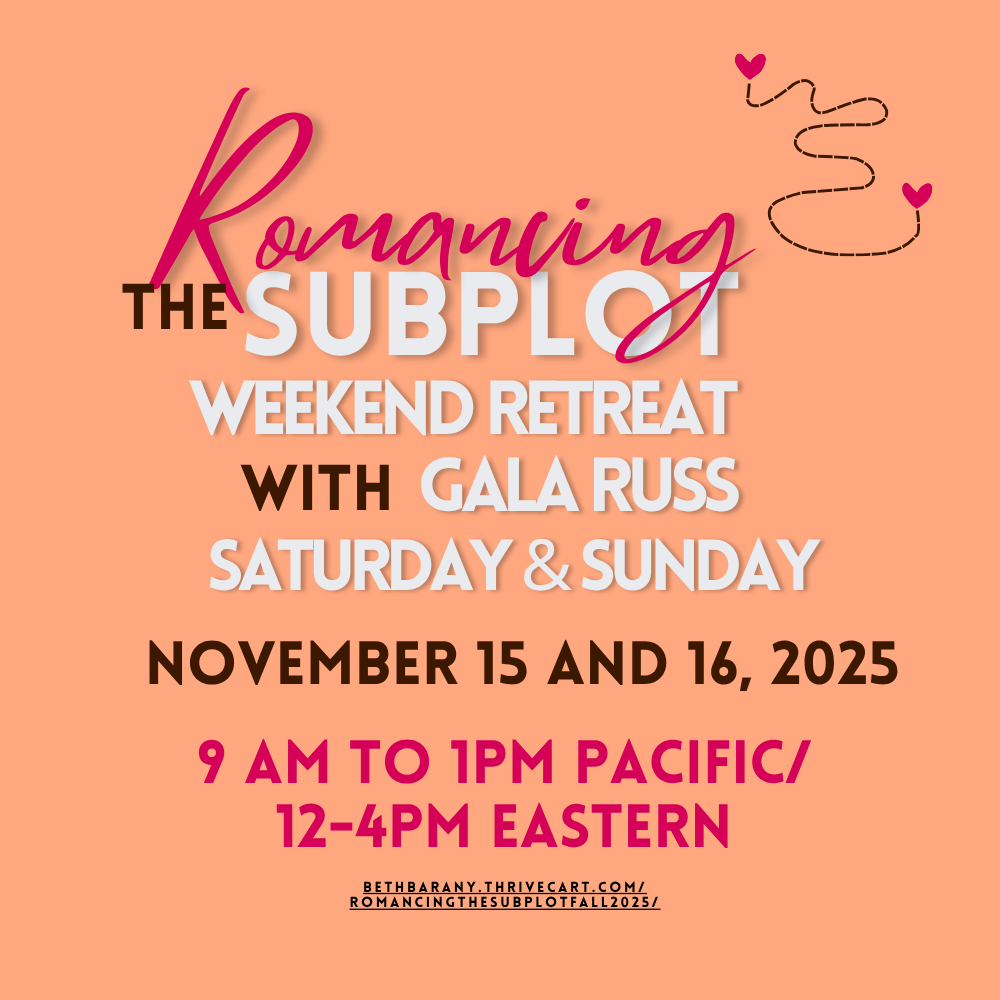 Romancing the Subplot with Gala Russ, Nov. 15-16, 2025