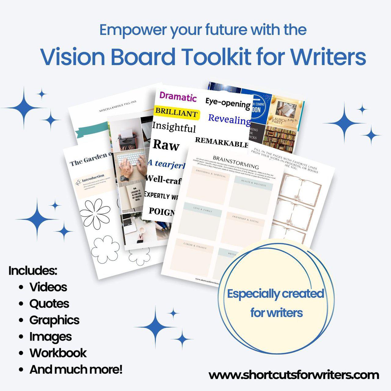 Vision Board Toolkit for Writers by Stacy Juba