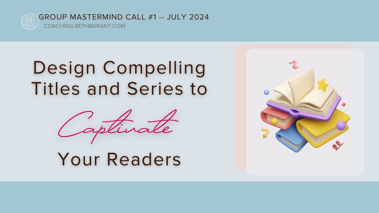 We'll focus on how to design compelling titles and series to captivate your readers.