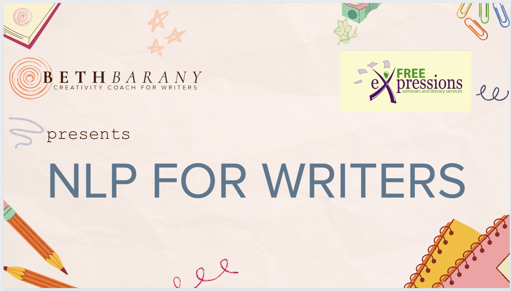NLP FOR WRITERS with Beth Barany