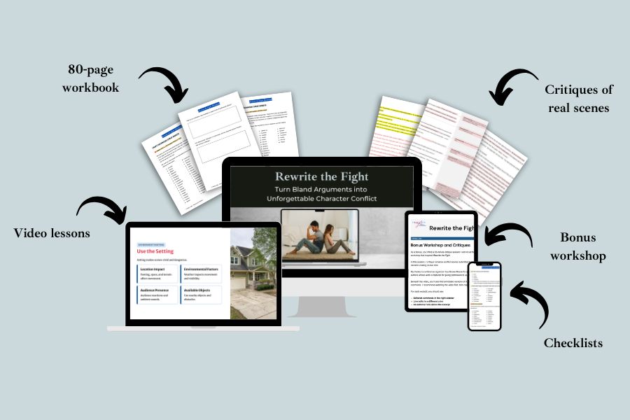 So I'm excited to share that Stacy Juba is sharing her self-paced course: Rewrite the Fight 
