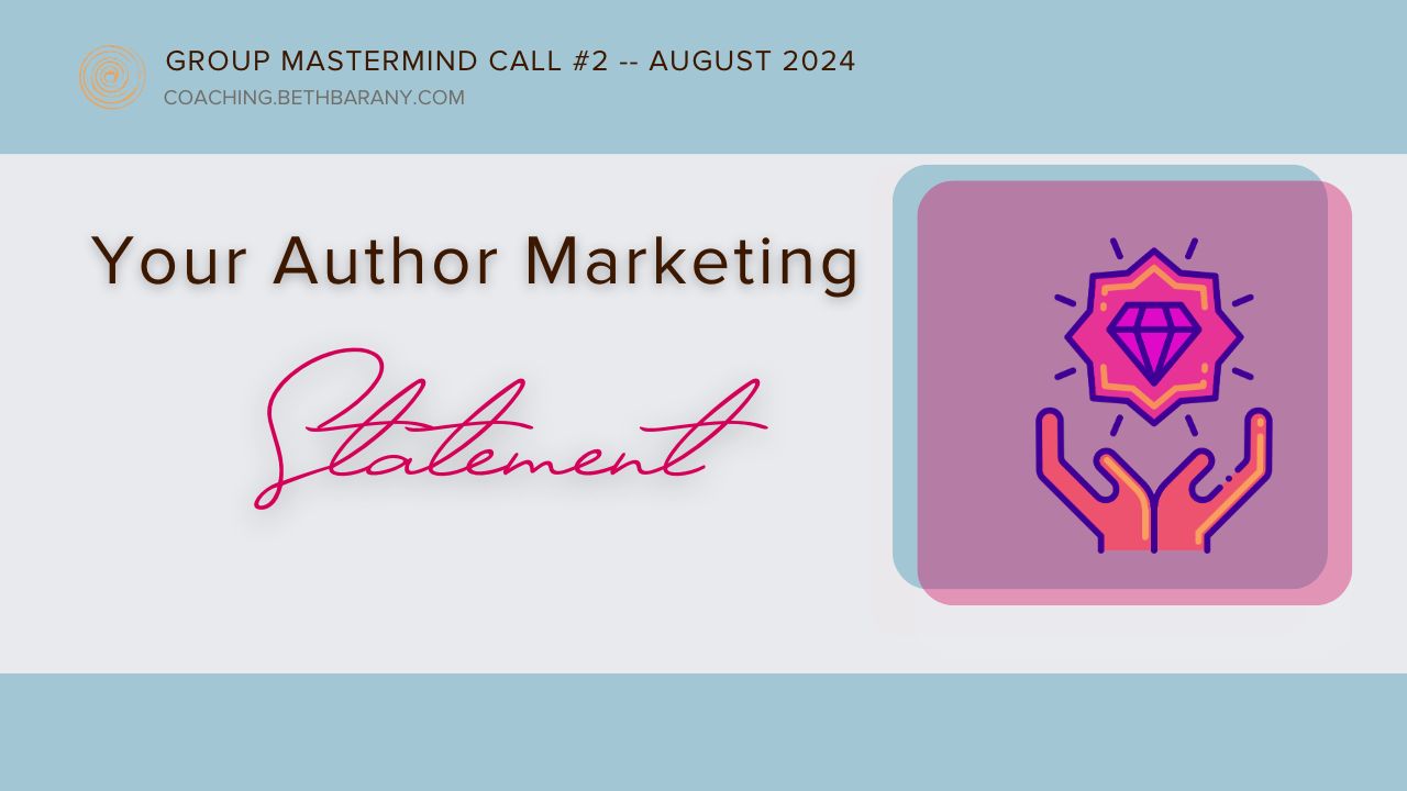 your author marketing statement