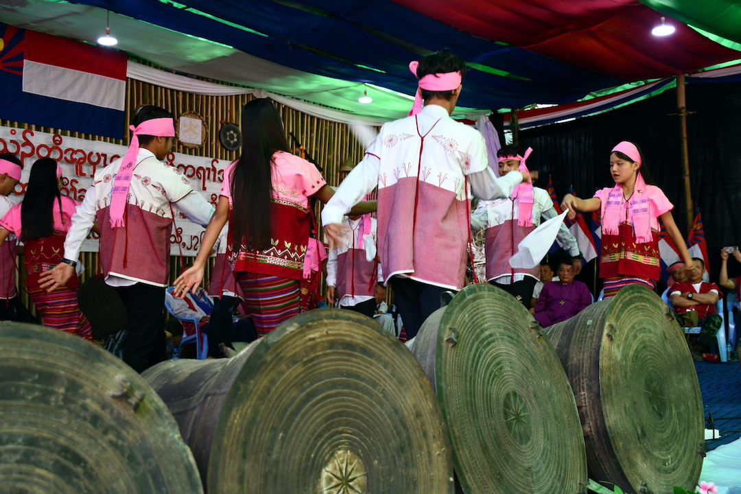 Geba Karen dance group at Tawthi Taw-Oo Indigenous Park launch ceremony. |  Private source