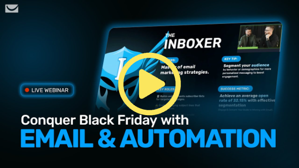 Webinar recording: Conquer Black Friday with email and automation.